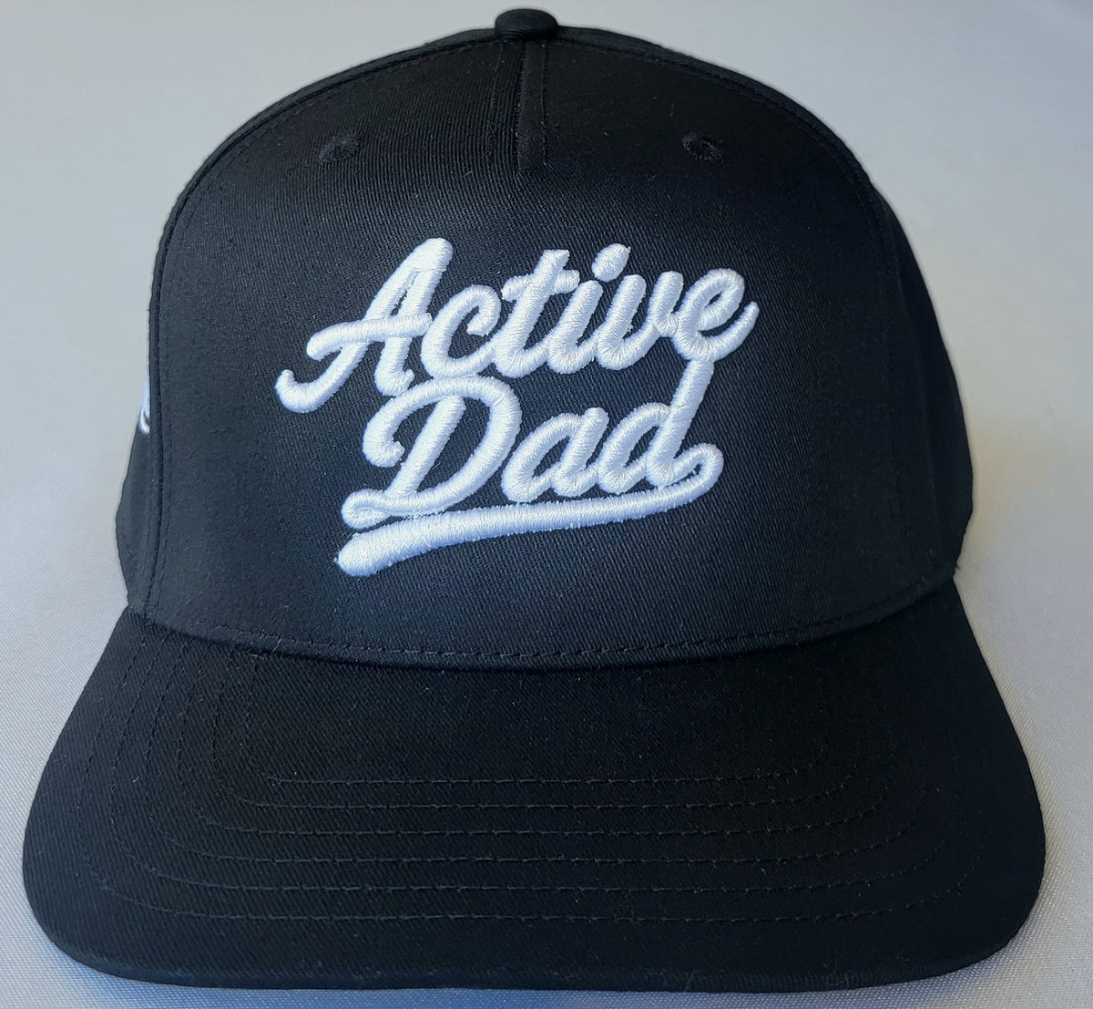 Active Dad Script Hat-Black